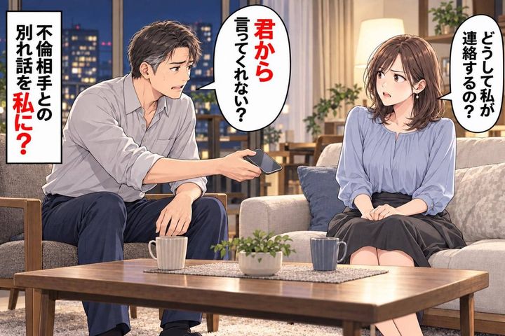 「君から言ってくれない？」不倫相手に別れを告げる役を、私に頼んできた夫