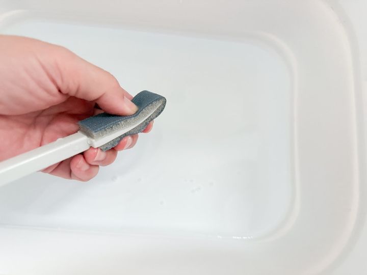 水で濡らして軽く絞る