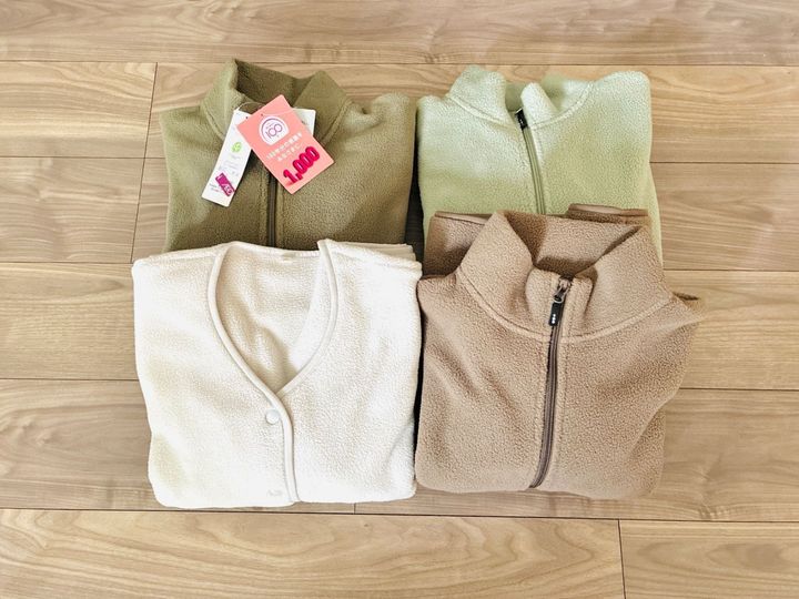 迷う暇なし！【イオン】「1,000円フリース」をさっそく買い足し。家族3人そろって冬支度