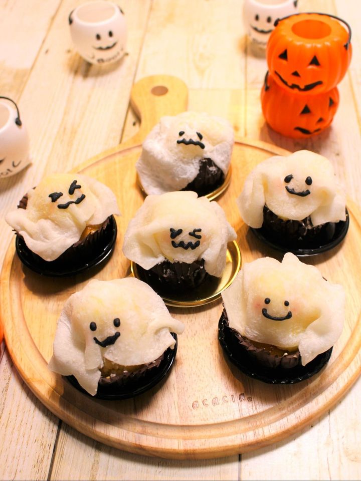 【ハロウィン】おばけマフィンがかわいい(^^)