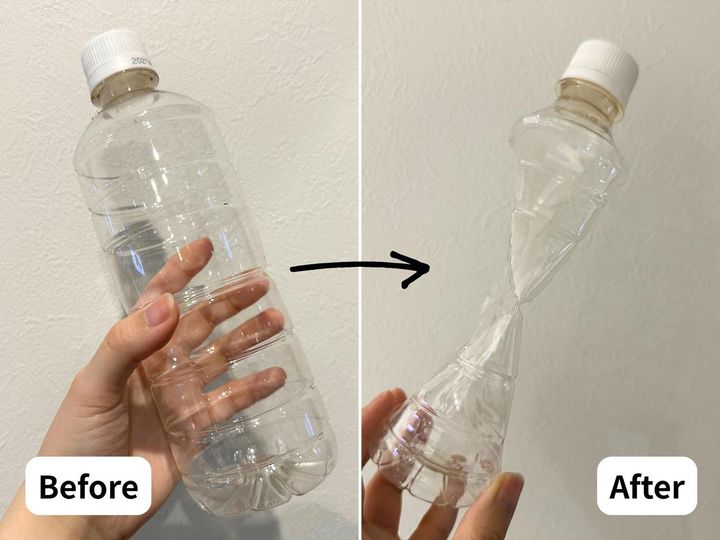 画像5: ペットボトルをコンパクトにする裏ワザ