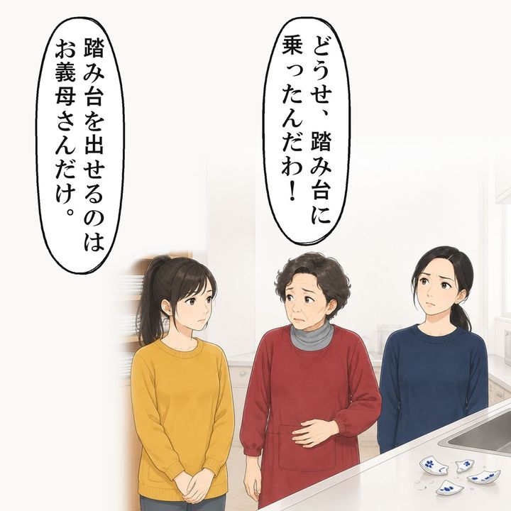 ポケットを押さえた義母は、ゆうべ自分で下ろしたと認めました
