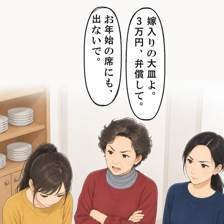 母と娘を前に、私は何も言い返せずにいました