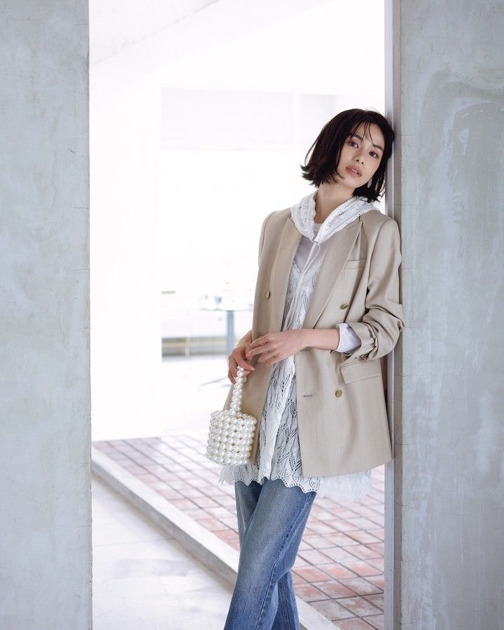 佐藤晴美 ジャケットコーデ