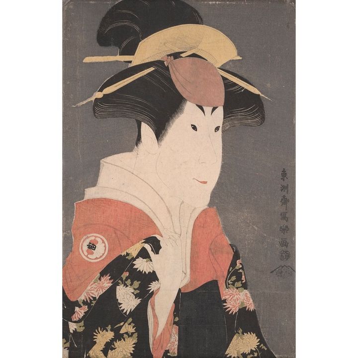 東洲斎写楽《二代目瀬川富三郎の大岸蔵人妻やどり木》 1794年 大英博物館蔵 © The Trustees of the British Museum