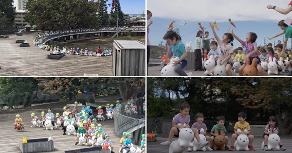 東京都立川市ふじようちえんで「ブルーナボンボン」を使った運動あそびイベント！今後は全国の園へ