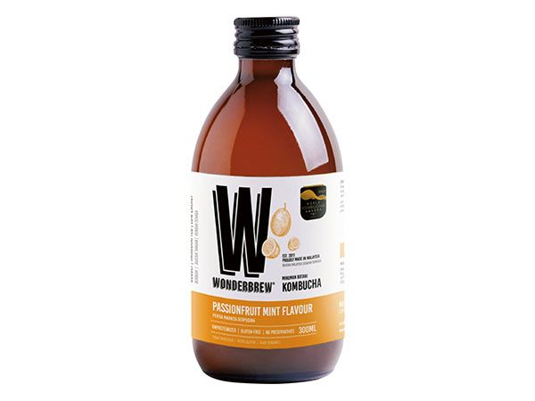 WonderBrew Passionfruit Mint Kombucha