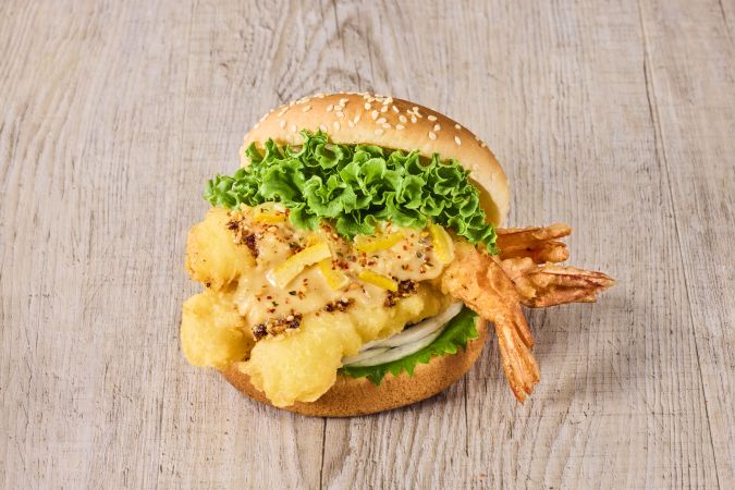フレッシュネスバーガー 神の海老バーガー ゆず白味噌