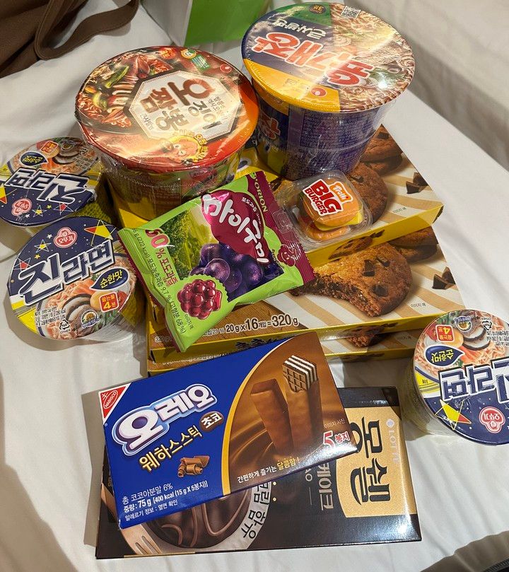 韓国コンビニで爆買い