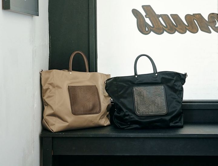 ナイロンビッグトートバッグ［H35×W48×D15cm］各4万1800円（ラシット／ラシット 京王百貨店新宿店）