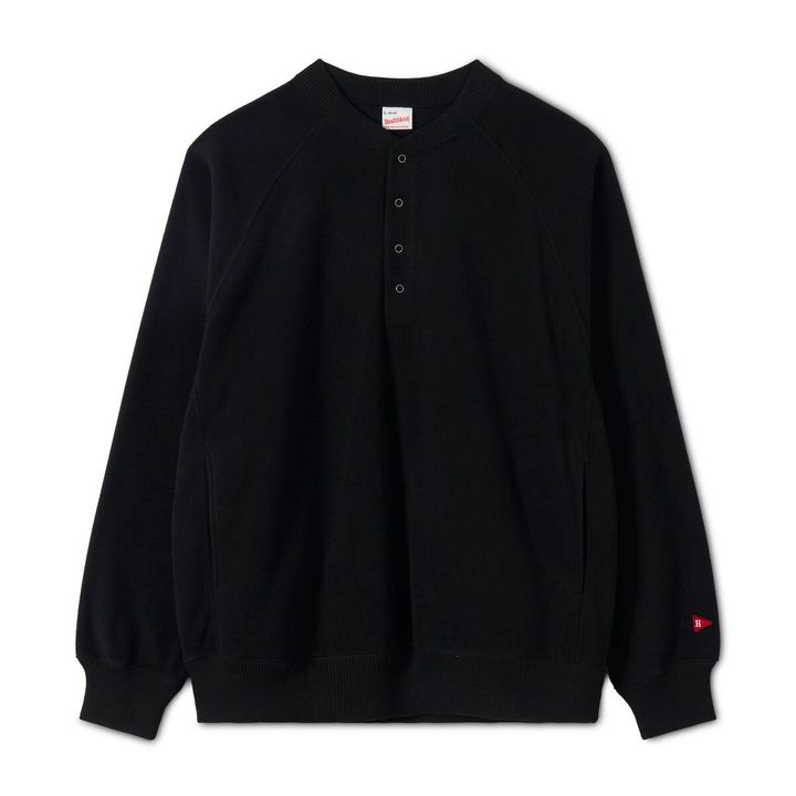 THERMAL FLEECE HENLEY NECK LONG SLEEVE ¥9,350