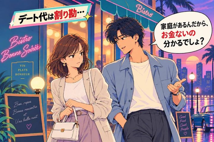 「家庭があるんだから、お金ないの分かるでしょ？」割り勘デートの末に、不倫相手の彼が放ったひと言