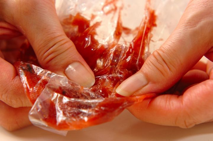 長芋の梅肉和えの作り方1