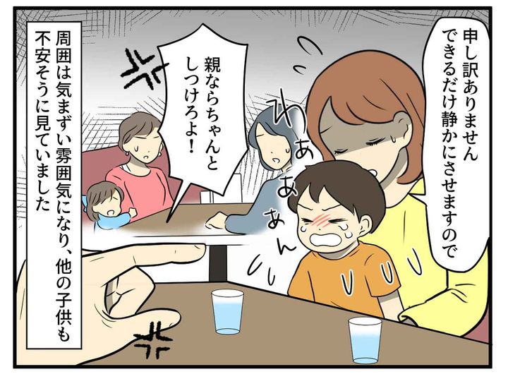 画像2: 泣く子供に、怒鳴る男性