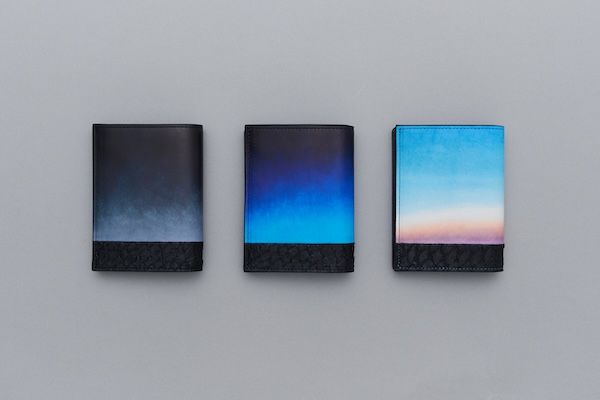 廃棄される魚の皮を再利用し「海の波」を表現！手染めレザーと魚革を使用した二つ折り財布が国際デザイン賞を受賞