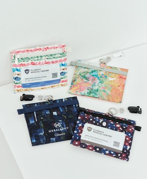 普段使いもできる「HERALBONYポーチ」(6490円)と「HERALBONYカードケース」(4290円)。ほかに「HERALBONYストラップ」(3190円)もそろう