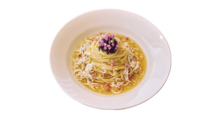 山利しらすとキャビアの冷製カッペリーニ ￥3200