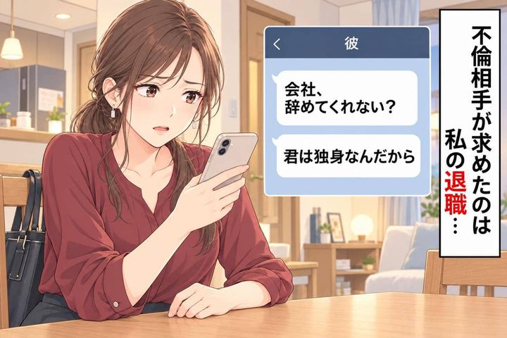 「君は独身なんだから身軽でしょ？」不倫相手の彼から突きつけられたのは、別れではなく“退職要求”でした
