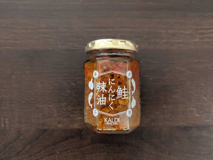カルディコーヒーファーム 鮭にんにく辣油 赤唐辛子