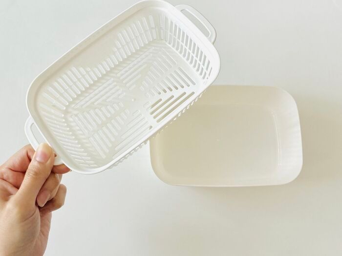 【セリア】調理用のザルじゃなかった！豆苗をもう一度楽しめる、110円の節約アイテム♪