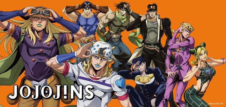 JINSと「ジョジョの奇妙な冒険」コラボのキービジュアル （C）A＆L／S．JOJO TAP