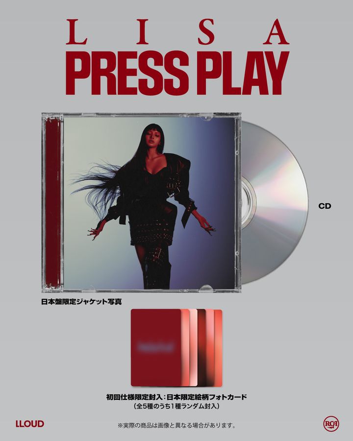 LISA『PRESS PLAY』日本盤CDと初回封入フォトカード