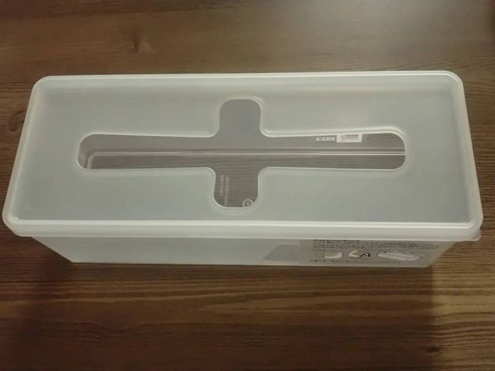 ダイソー：プルアウトボックスロングクリアー