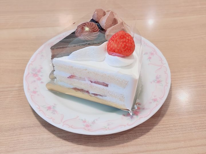 不二家レストラン チョコレートケーキ、ショートケーキ