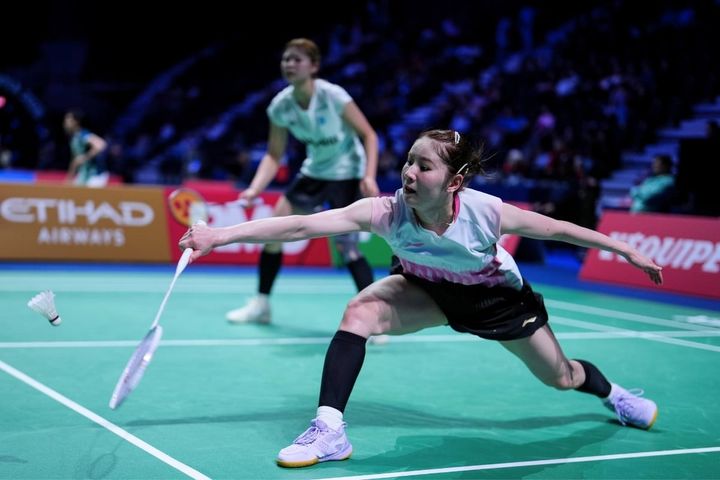 志田千陽（手前）・平本梨々菜組（C）Getty Images