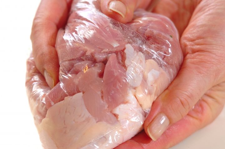 鶏肉と白菜のユズコショウスープの下準備1