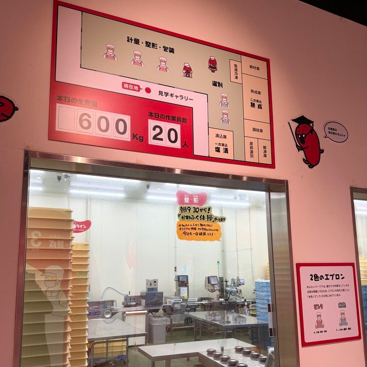 めんたいパーク工場見学コーナー