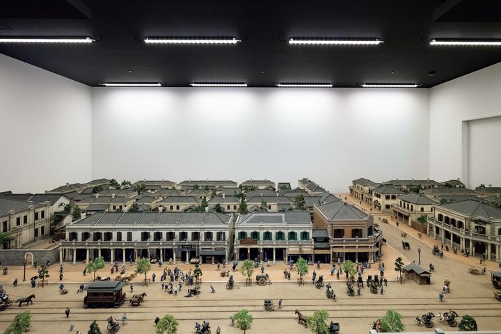 銀座煉瓦街の模型