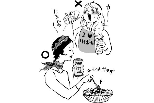 ビール○ ハイボール×