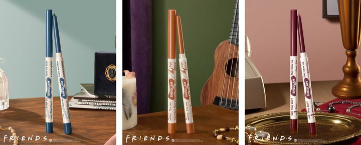 FRIENDS™ × SHEGLAMの3色のコールアイライナー
