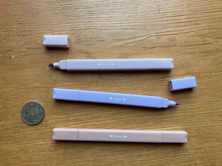DAISO(ダイソー)：マーカーペン(CIS、ウォームカラー、3本)
