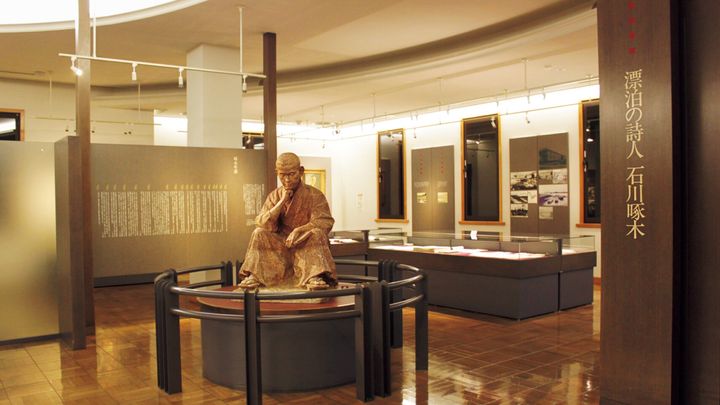 函館市文学館の展示室