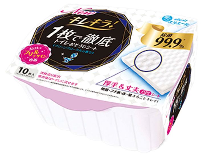 キレキラ！トイレクリーナー1 枚で徹底 おそうじシート 発売