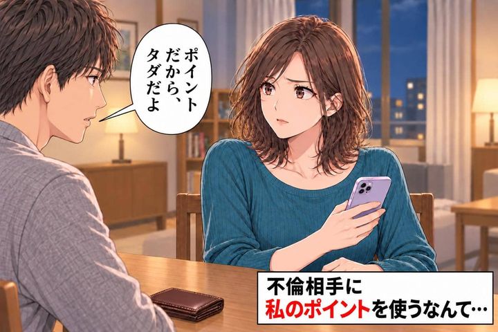 「ポイントだから、タダだよ」不倫相手へのプレゼントに、私が貯めたカードのポイントを使った夫の言い分
