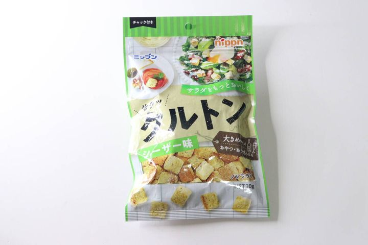ニップンのシーザー味クルトンのパッケージ全体像