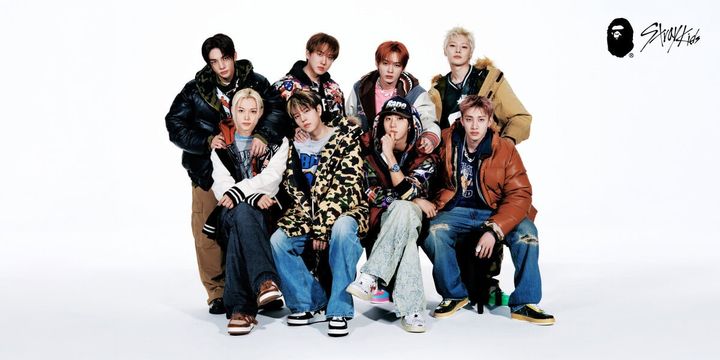 BABY MILO®とSKZOOの世界観が、遊び心あふれる購入特典に。BAPE®（ベイプ）とStray Kids（ストレイキッズ）のキャンペーンに合わせ、ソウルの「BAPE STORE® DOSAN」にメンバー8人全員が集結した。