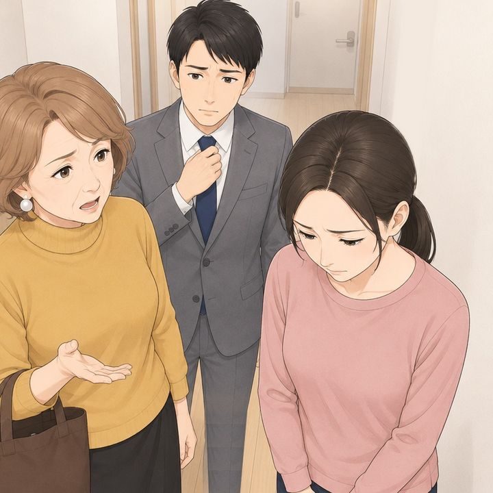 【漫画】「1回で起きるのは、育て方のせいよ」昼寝の孫を起こしておいて、私に責任を押しつける義母。深く頭を下げた