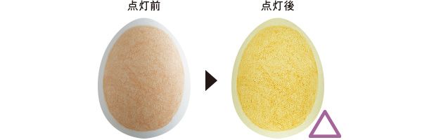 09：リサージ 点灯前 点灯後 △