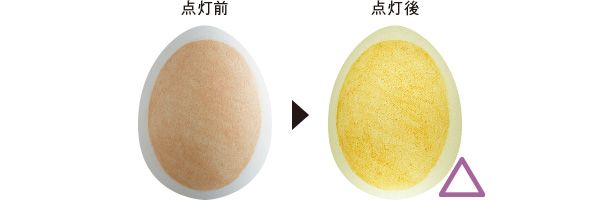 04：センサイ 点灯前 点灯後 △