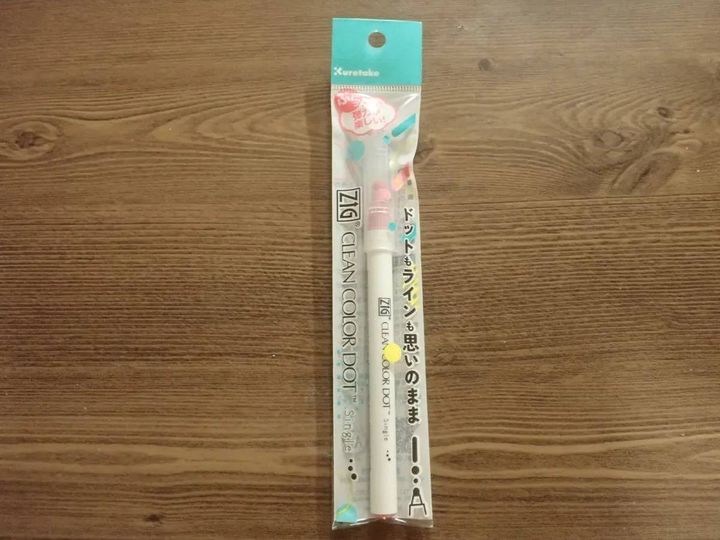 ダイソー：ZIG クリーンカラードット シングル セリース ペールローズ