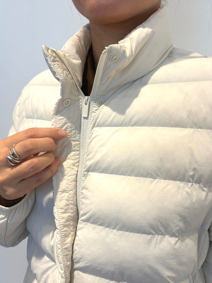 「パフテックジャケット」￥6990 ファスナー部分