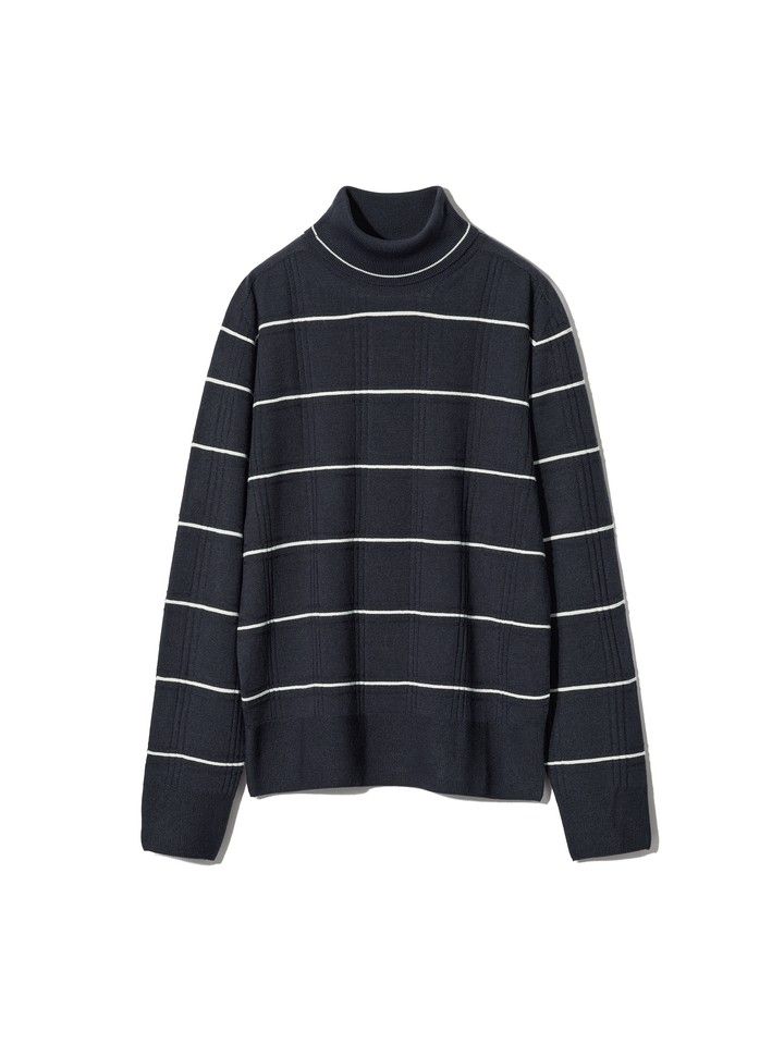 3Dタートルネックセーター￥4990