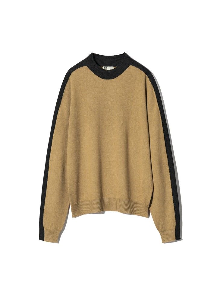 3Dモックネックセーター￥4990