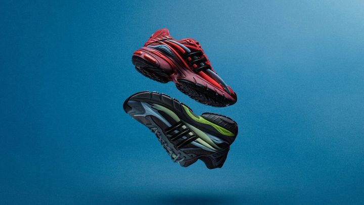 クラゲの動きを思わせる流線形のソールに、蓄光ディテールをプラス。adidas Originals（アディダス オリジナルス）とファレル・ウィリアムスが手掛ける「VIRGINIA ADISTAR JELLYFISH」に、新色のレッドとストームが登場する。