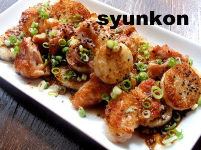 「長芋と鶏肉のソテー粒マスタード和え」レシピ