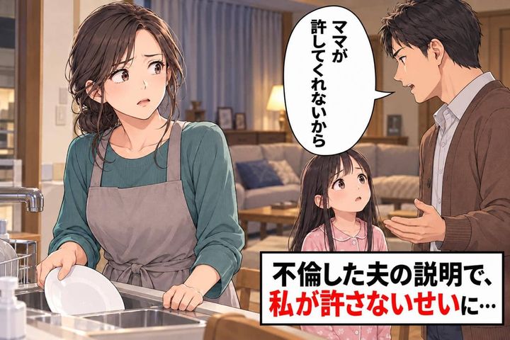 「どうしてママと一緒に寝ないの？」娘の質問に不倫夫が一言。「ママが許してくれないんだ」って、私のせい？